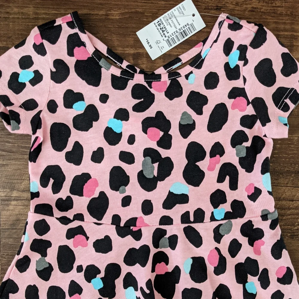 NWT Children's Place Pink Leopard Dress